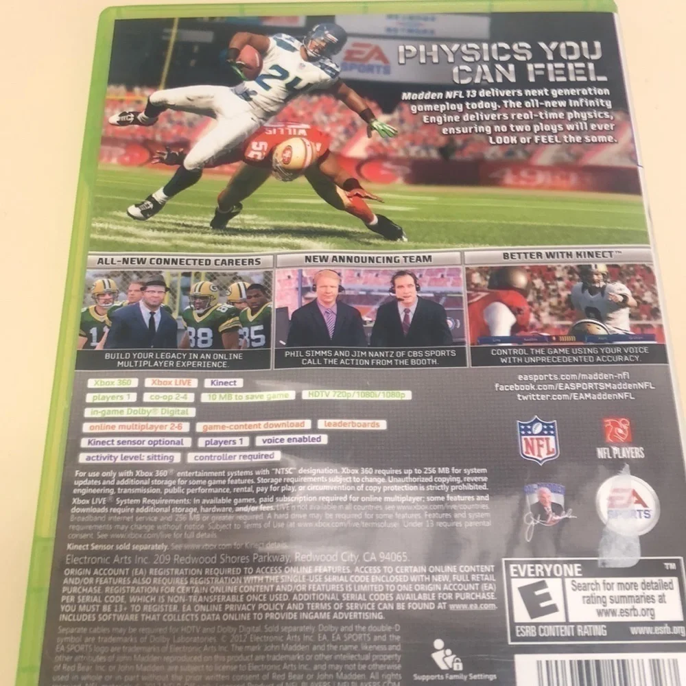 𝅺🔥Host Pick🔥MADDEN NFL 13 - Xbox 360 Video Game